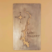 Large Lake Tillery Metal Sign Wall Decor