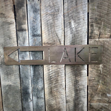 Lake Sign Metal Wall Decor